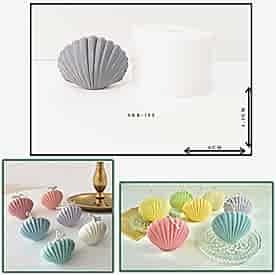 Resim Küçük İstiridye Silikon Mum Kalıbı, Sabun Kalıbı  6x4,5 cm    