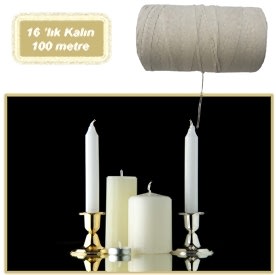Resim Mum Fitili 16 numara Kalın 100mt Mumsuz