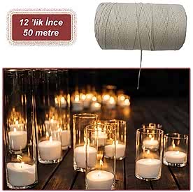 Resim Mum Fitili 12 numara İnce 50mt Mumsuz