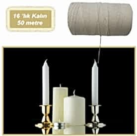 Resim Mum Fitili 16 numara Kalın 50mt Mumsuz 