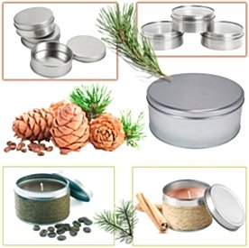 Resim Teneke Kutu Gümüş Yuvarlak 1 adet