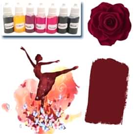 Resim Bordo Sabun Boyası 10 ml