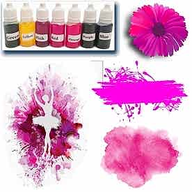 Resim Fuşya Sabun Boyası 10 ml