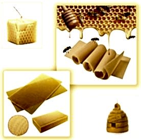 Resim  Sıcak Döküm Petek Balmumu 5 Adet - Rulo Balmumu