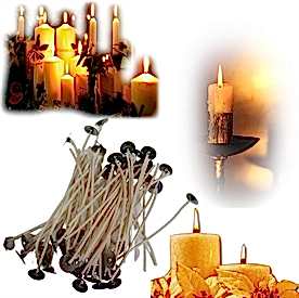 Resim Mum Fitili Hazır Kopçalı 16 numara Kalın 10cm 100 Adet 