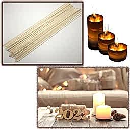 Kategori resimi Mumlanmış Sertleştirilmiş Hazır Mum Fitili