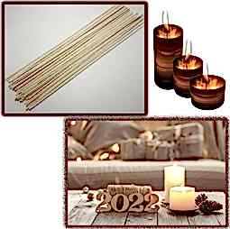 Kategori resimi Mumlanmış Sertleştirilmiş Hazır Mum Fitili