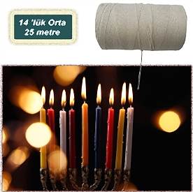 Resim Mum Fitili 14 numara Orta 25mt Mumsuz 