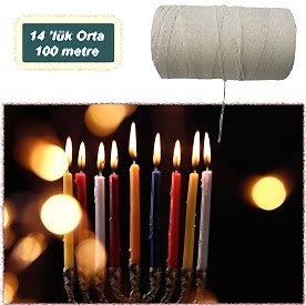 Resim Mum Fitili 14 numara Orta 100mt Mumsuz 