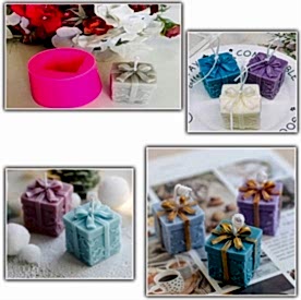 Resim Hediye Paketi Silikon Mum Kalıbı, Sabun Kalıbı