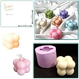 Resim Mini Bubble Mum ve Sabun Silikon Kalıbı Tekli 
