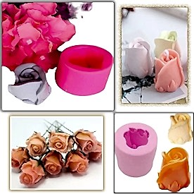 Resim Gonca Gül Mum Kalıbı, Sabun Kalıbı