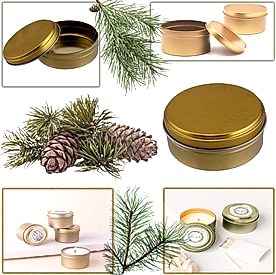 Resim Teneke Kutu Gold Yuvarlak 10 adet