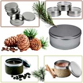 Resim Teneke Kutu Gümüş Yuvarlak 10 adet