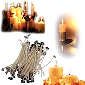 Resim Mum Fitili Hazır Kopçalı 16 numara Kalın 10cm 300 Adet 