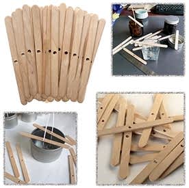 Resim  Ahşap Mum Fitili Dengeleyici 100 Adet