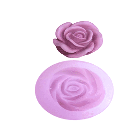 Resim Gül D-21 Silikon Mum Kalıbı