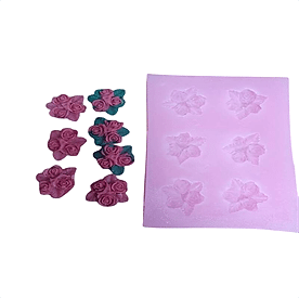 Resim 6 Gül Silikon Mum Kalıbı