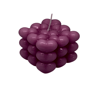 Resim Kalpli Bubble Silikon Mum Kalıbı