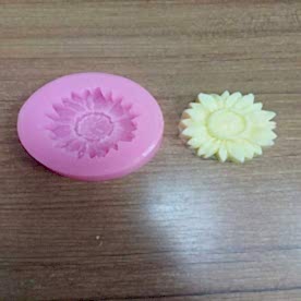 Resim Ayçiçek Silikon Mum Kalıbı