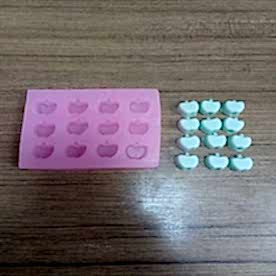 Resim Elma Silikon Mum Kalıbı